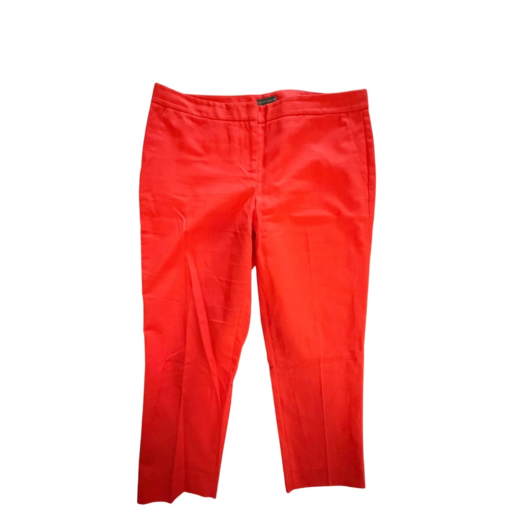 Vince Camuto Red Tailored Ankle Pants Straight Career‎ Dress Trousers Womens 10
